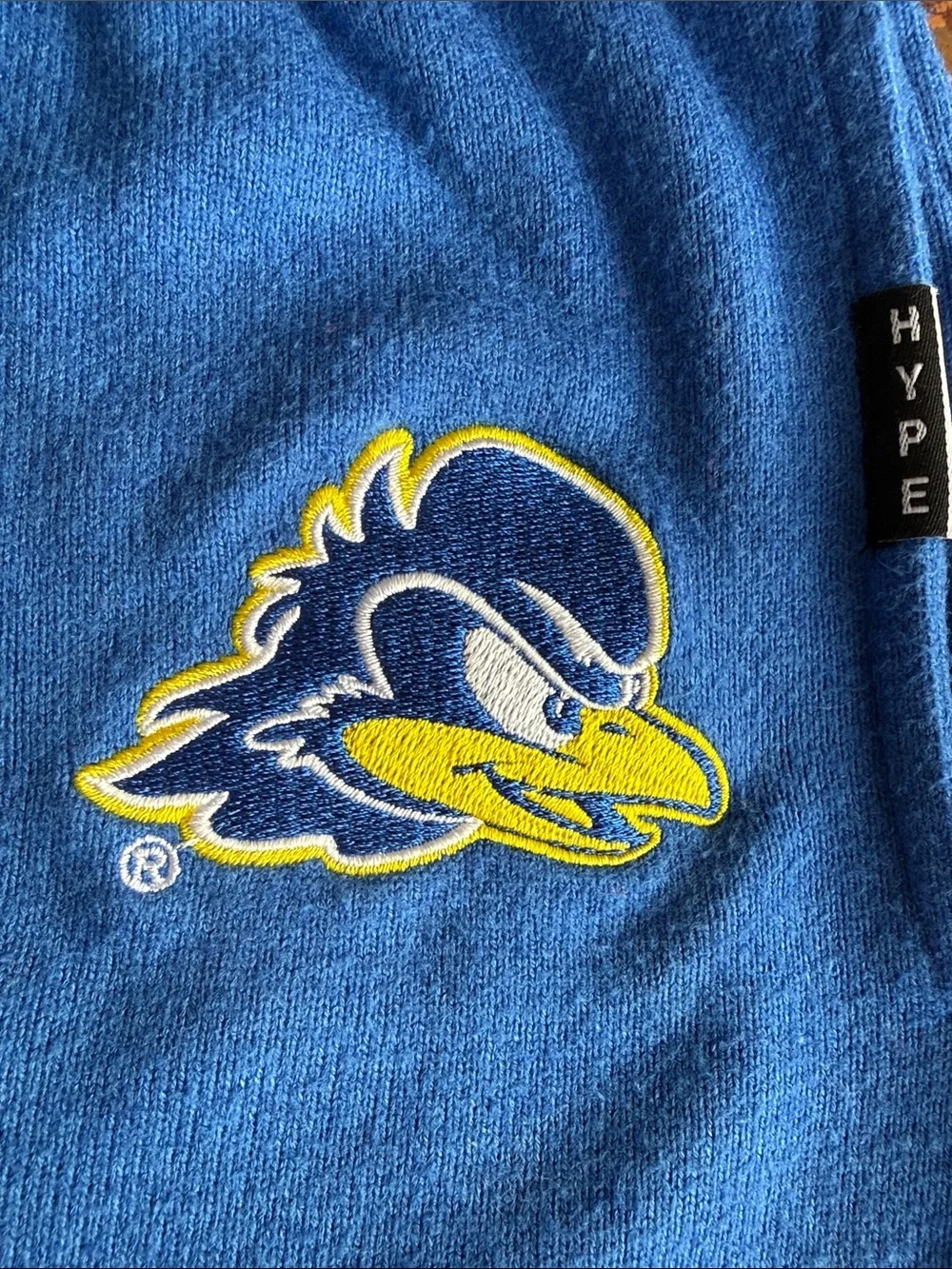 Hype & Vice University of Delaware High Waisted Blue Athletic Shorts 2” Inseam-S